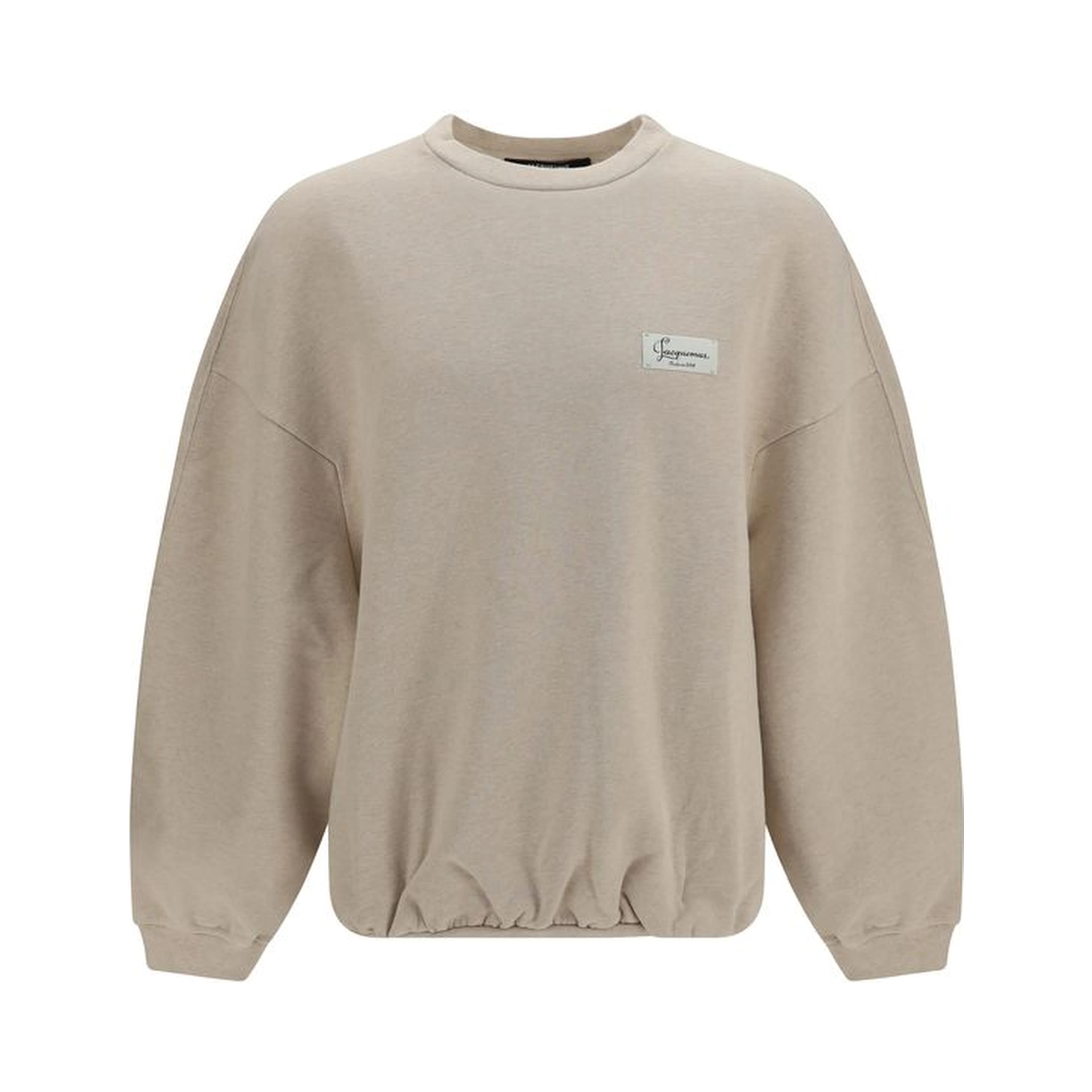 Beige Cotton Sweatshirt