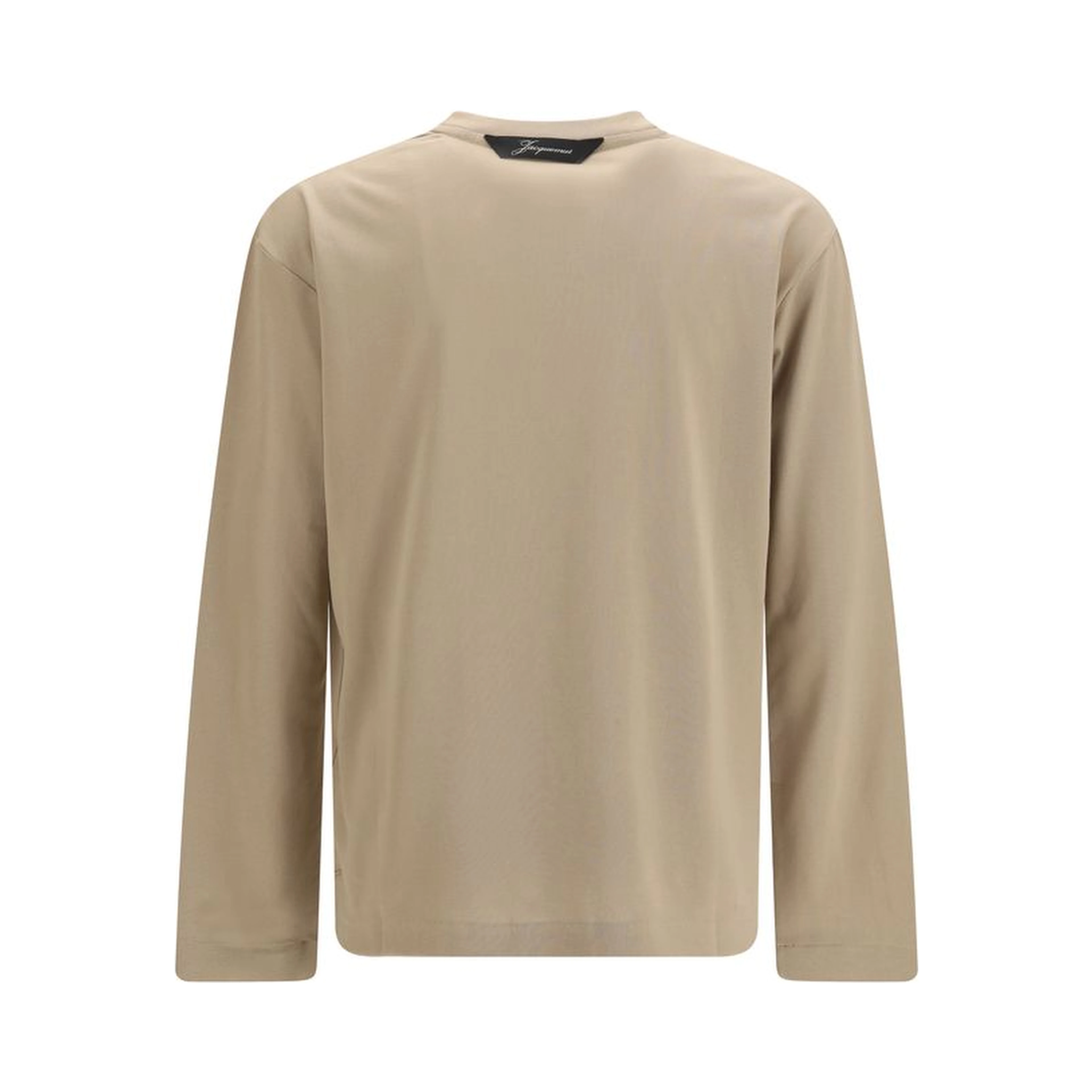 Beige Paper Long Sleeve T-Shirt