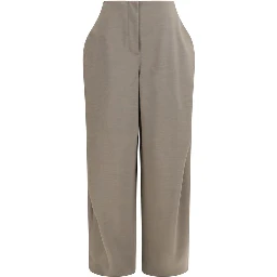 Gray Wool Oves Aries Flared Pants