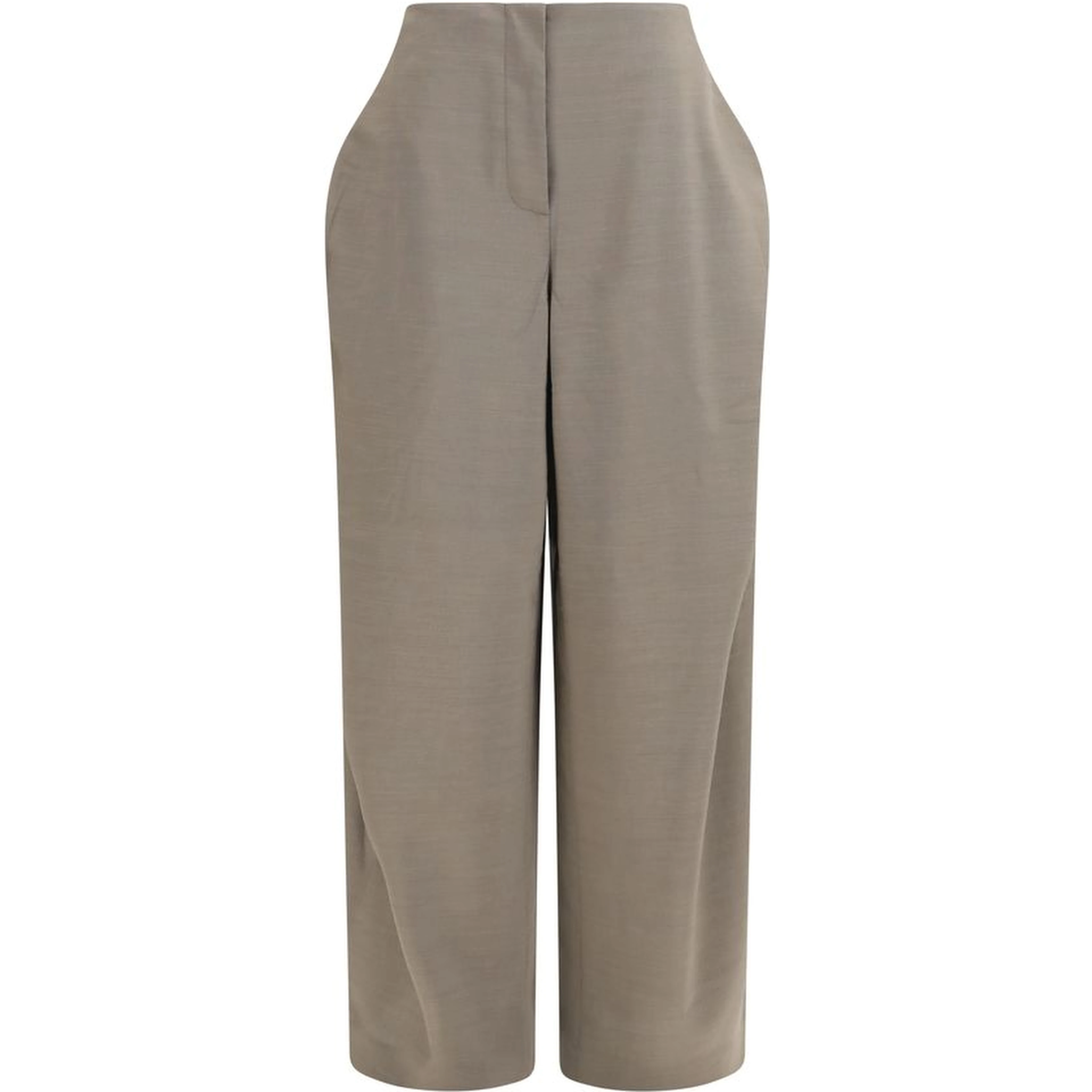 Gray Wool Oves Aries Flared Pants