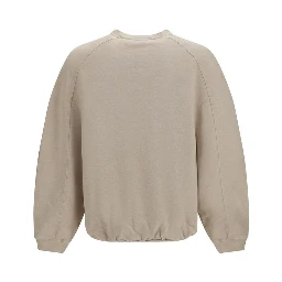Beige Cotton Sweatshirt