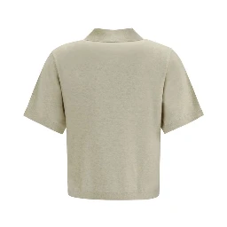 Gray Cotton Polo Shirt