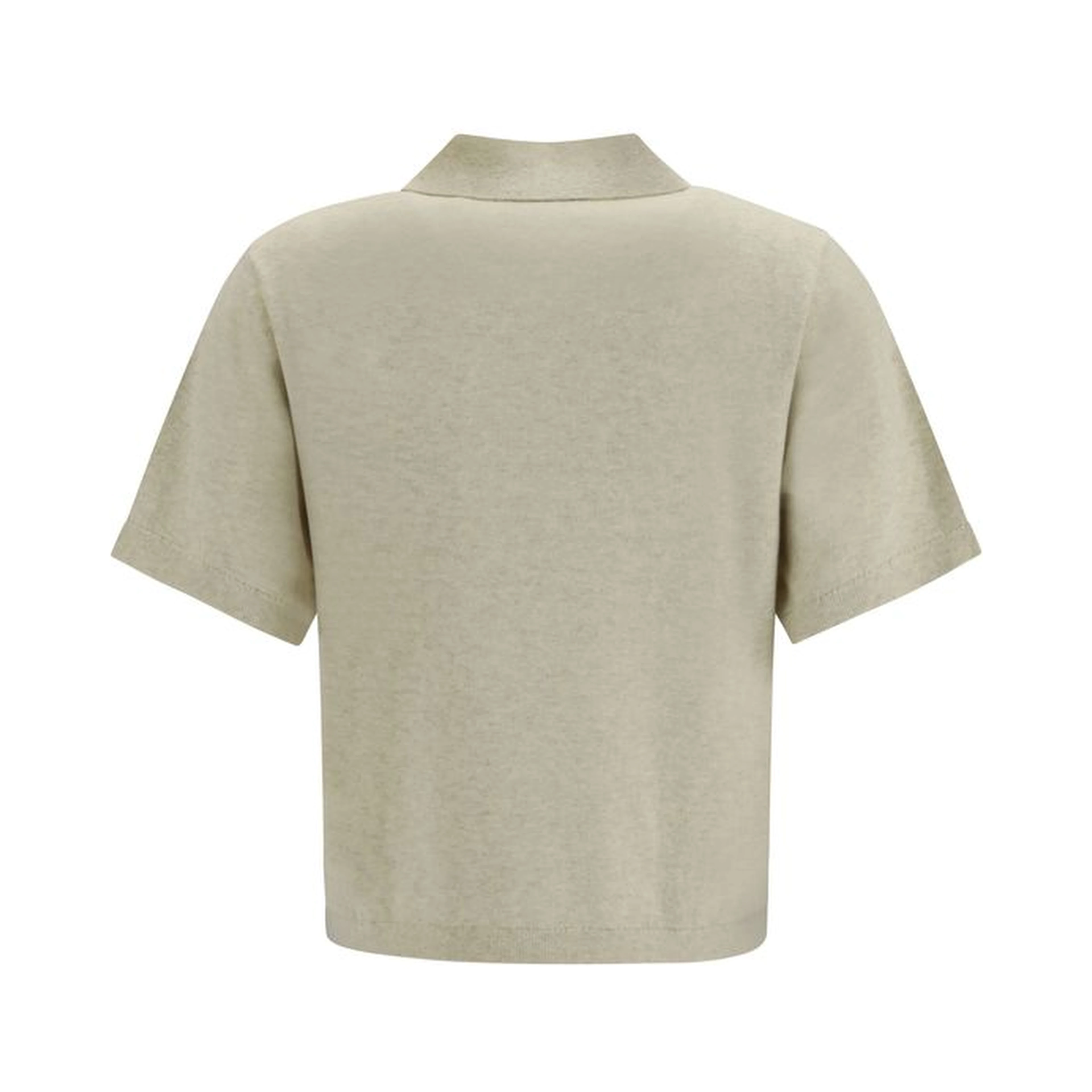 Gray Cotton Polo Shirt