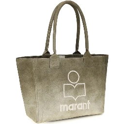 Bicolor Cotton Shoulder Bag