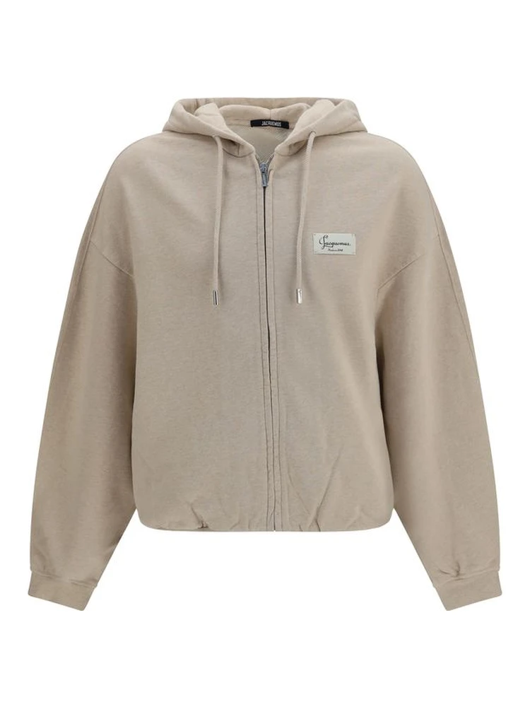 Beige Cotton Sweatshirt