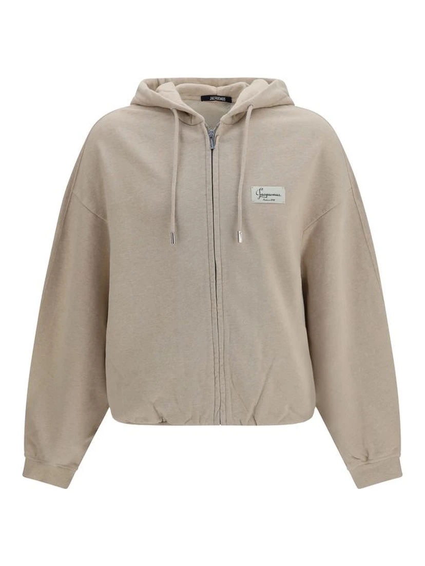 Beige Cotton Sweatshirt