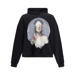 Black Cotton Sweatshirt