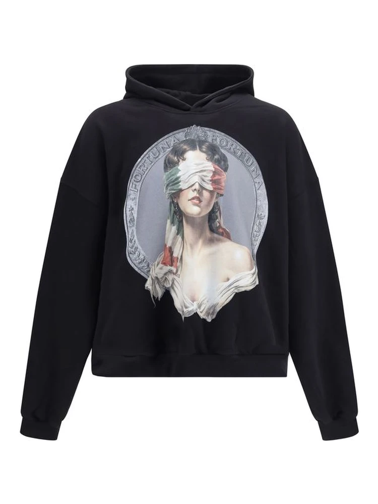 Black Cotton Sweatshirt