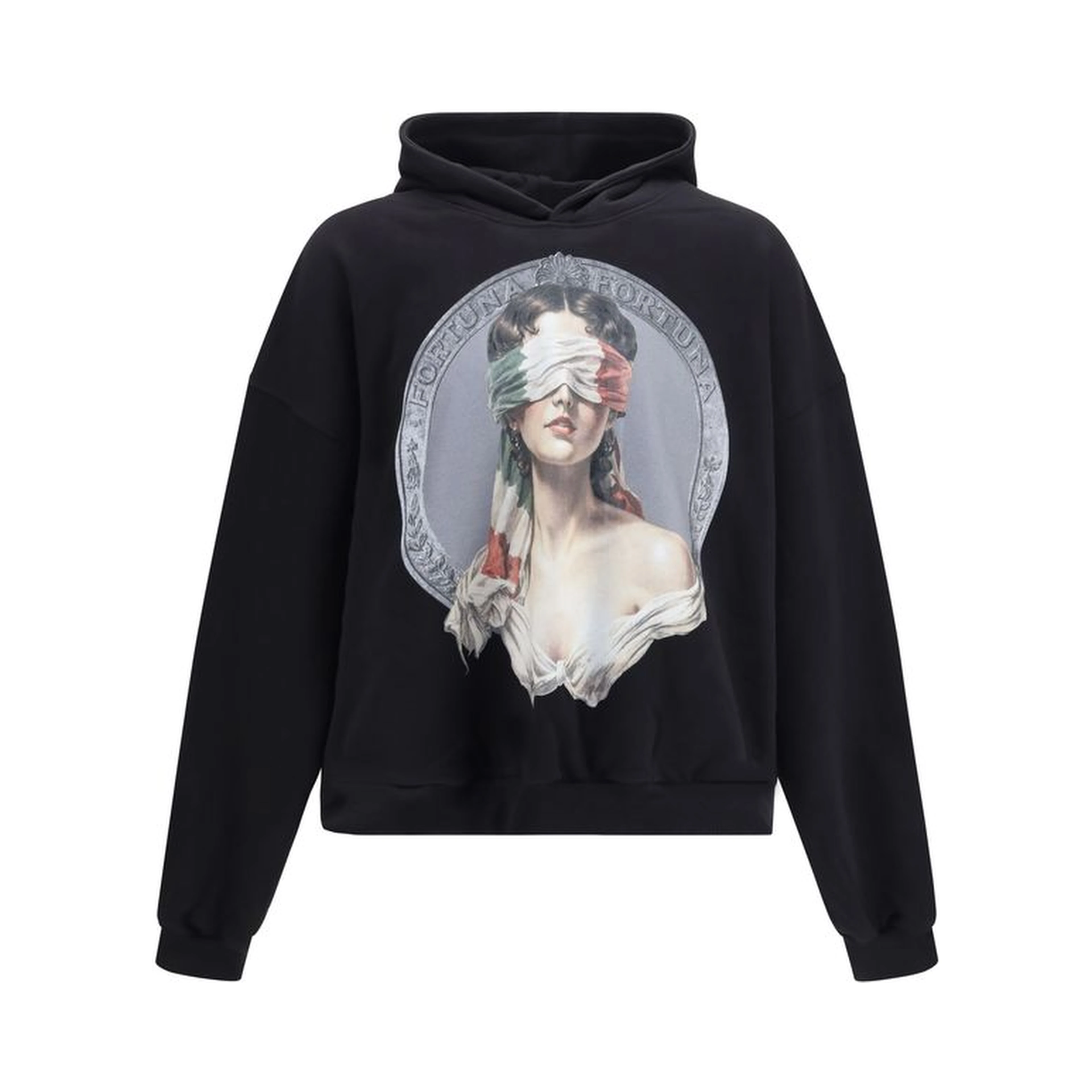 Black Cotton Sweatshirt