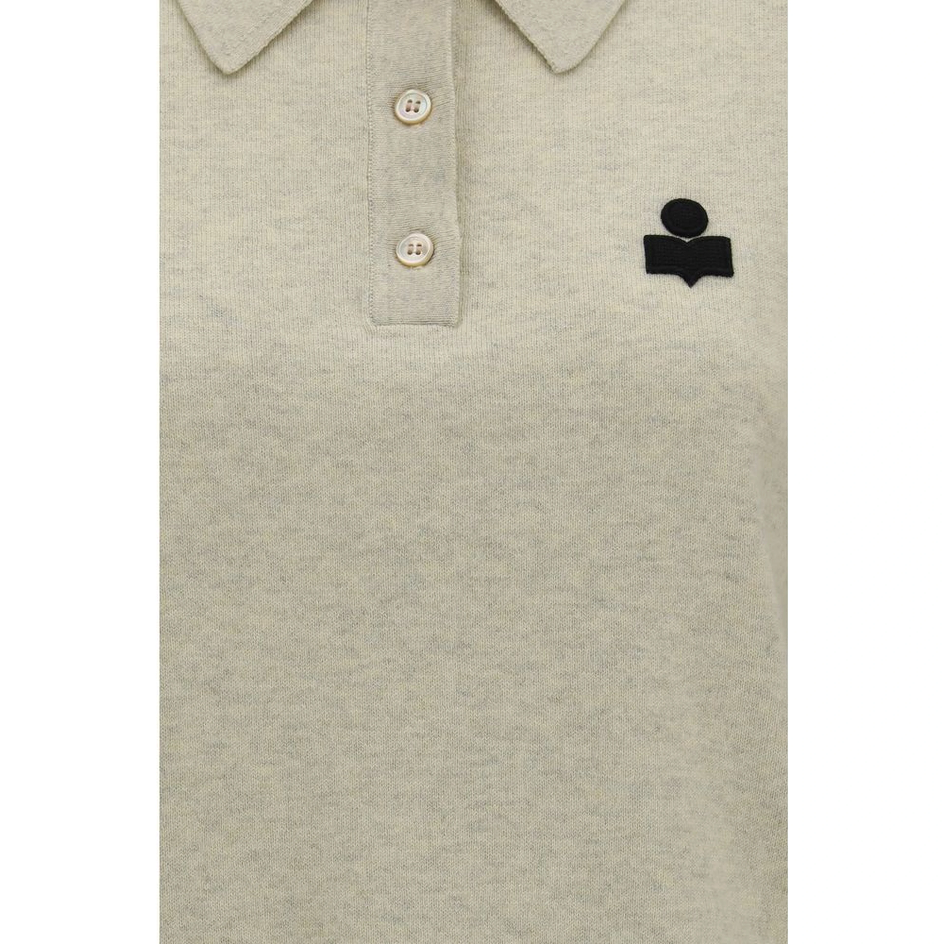 Gray Cotton Polo Shirt
