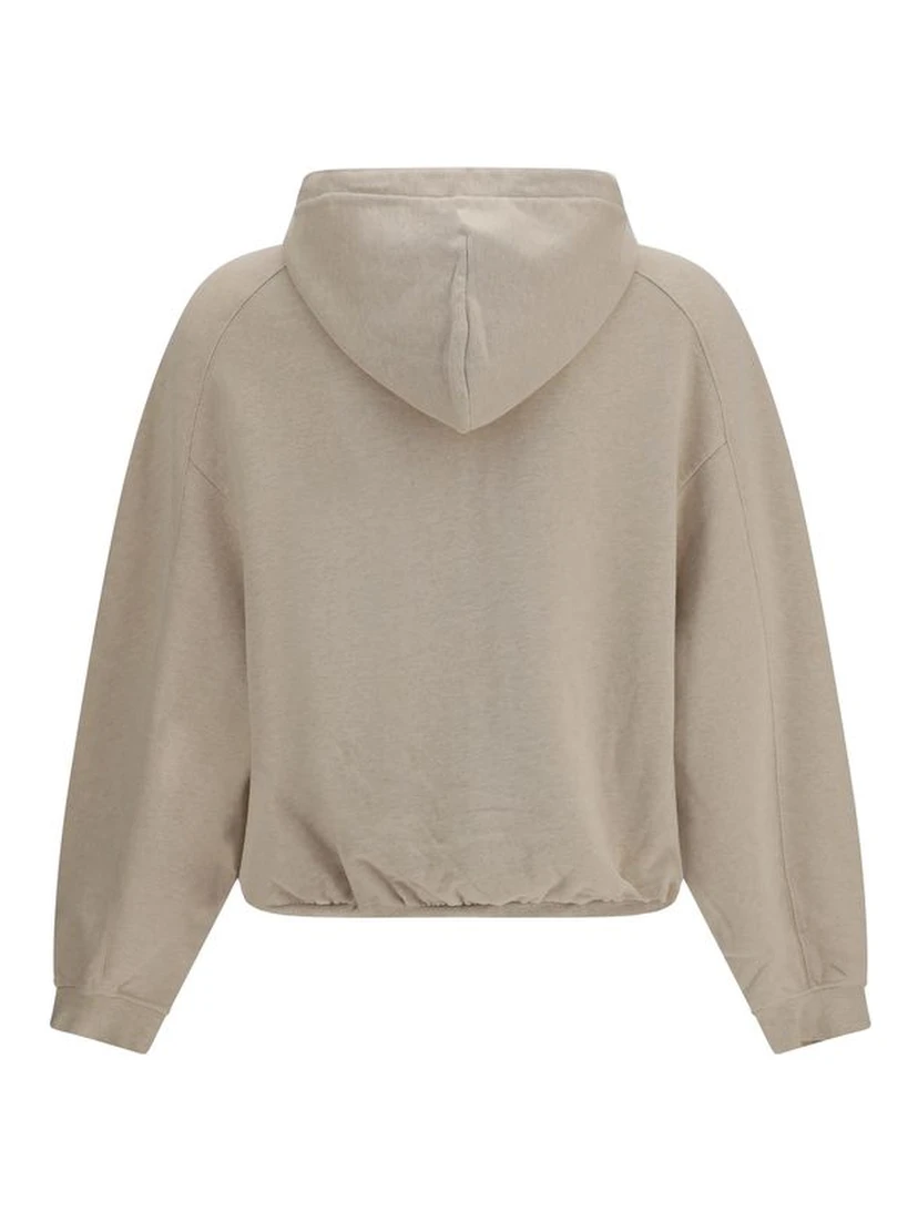 Beige Cotton Sweatshirt