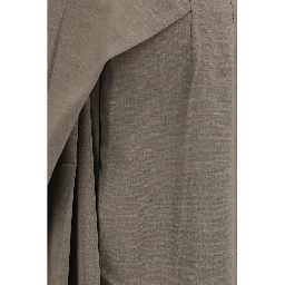 Gray Wool Oves Aries Flared Pants
