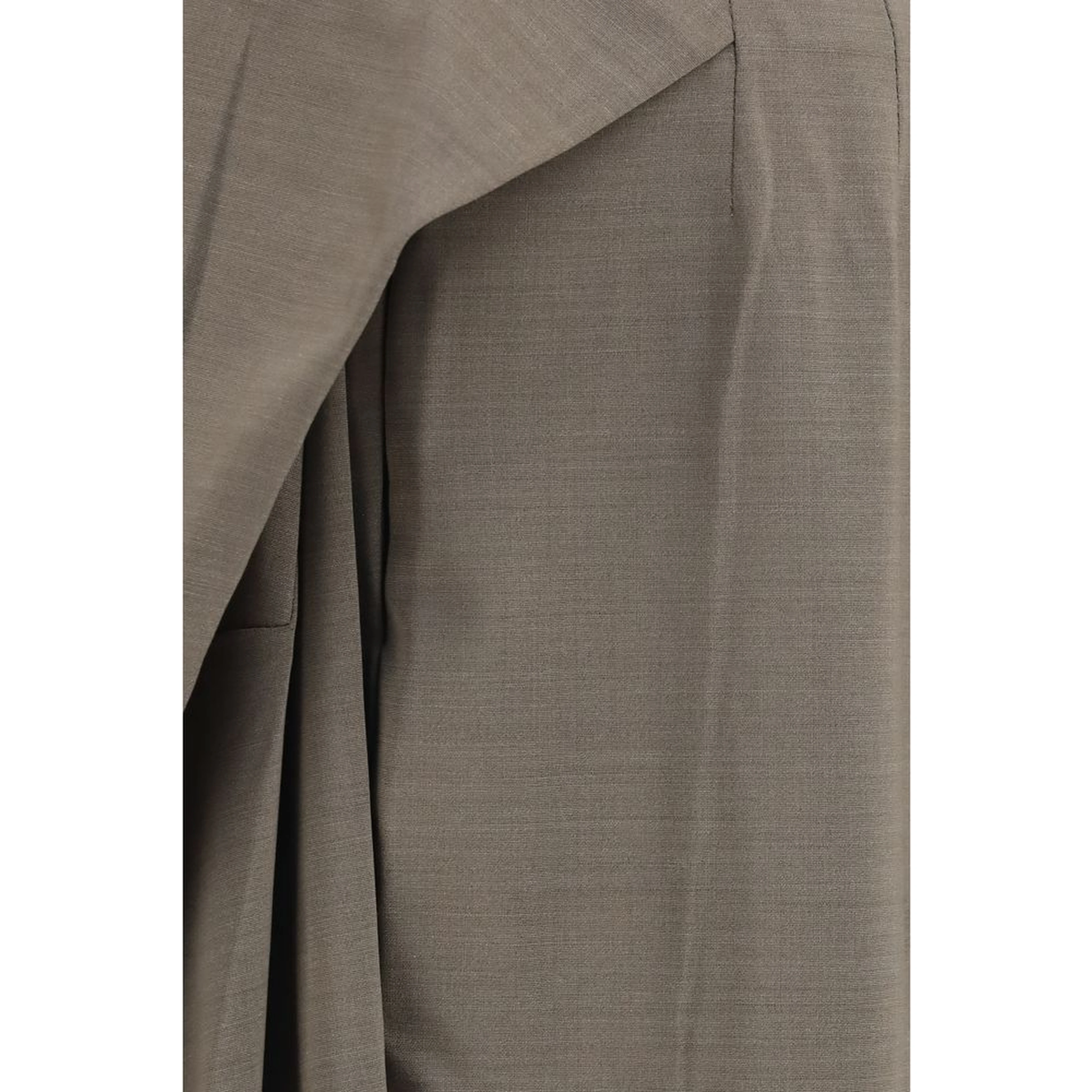Gray Wool Oves Aries Flared Pants