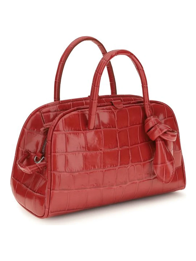 Red Calf Leather Bos Taurus Shoulder Bag