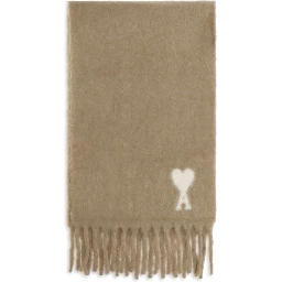 Beige Alpaca Vicugna Pacos Scarf