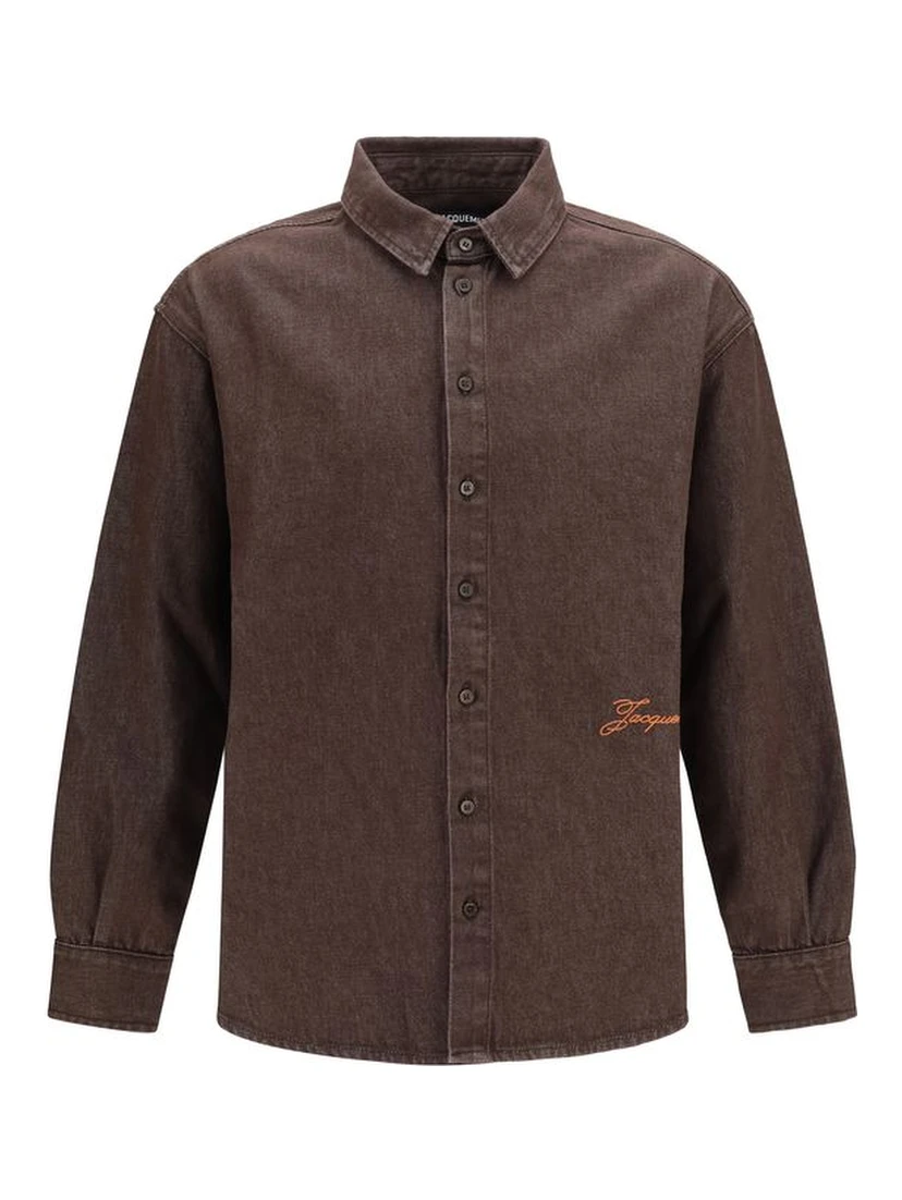 Brown Denim Shirt