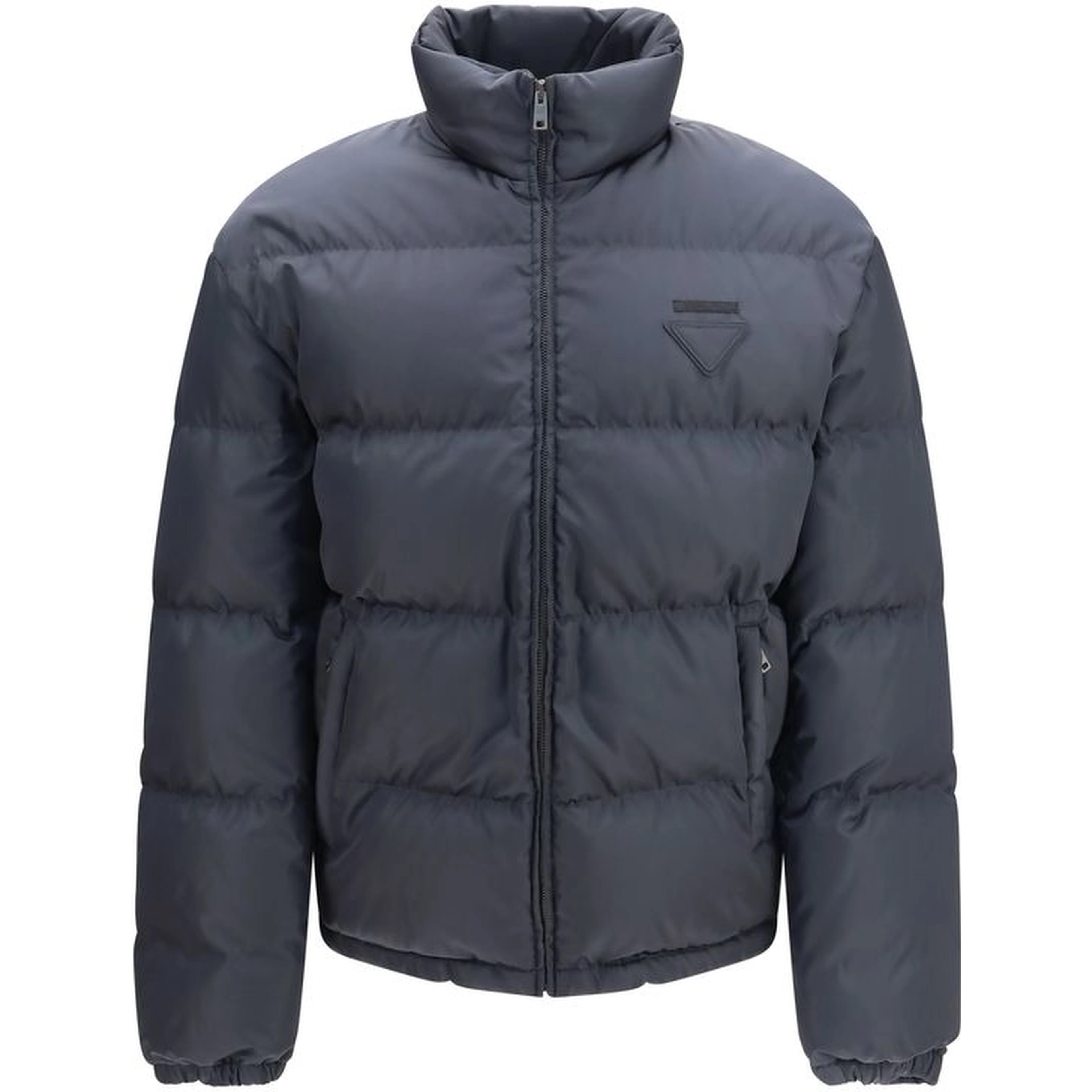 Blue Polyamide Full-Length Jacket