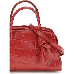Red Calf Leather Bos Taurus Shoulder Bag