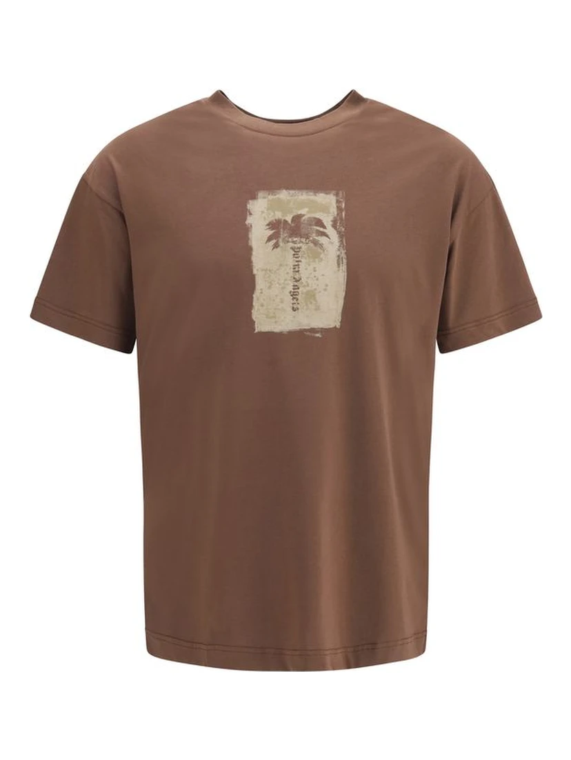 Brown Cotton T-Shirt