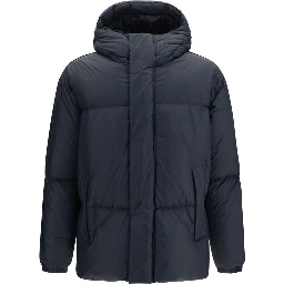 Black Goose Down Full-Length Jacket
