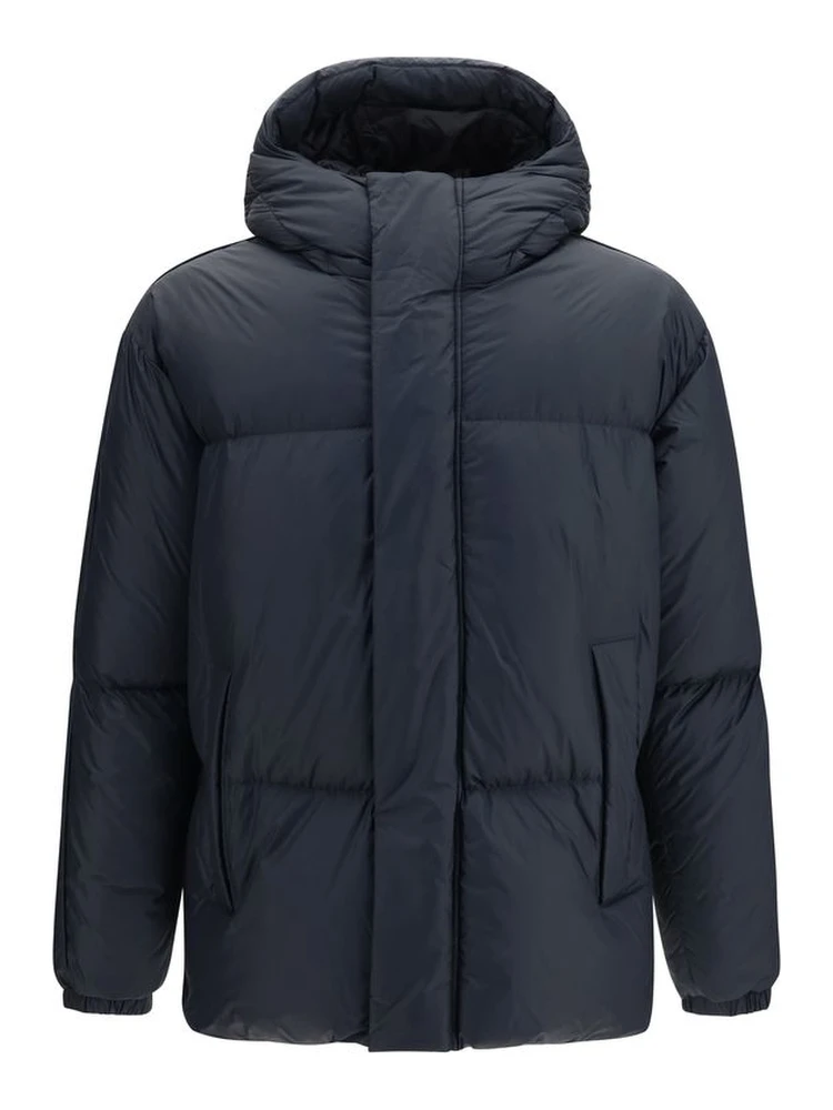 Black Goose Down Full-Length Jacket