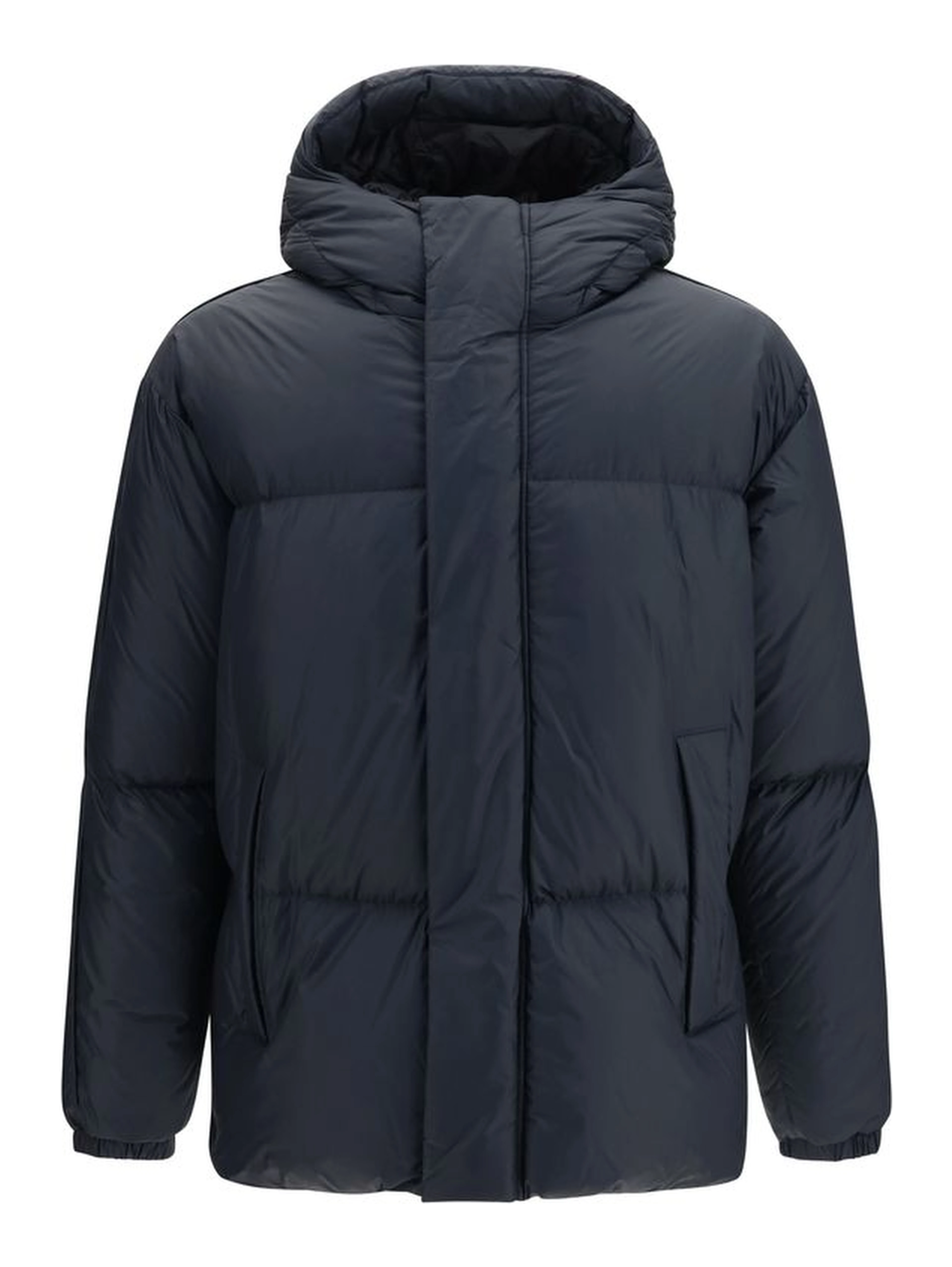 Black Goose Down Full-Length Jacket