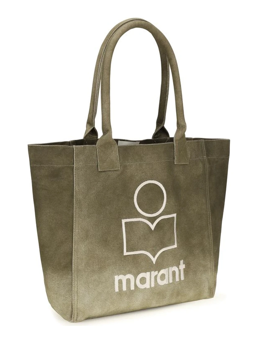 Bicolor Cotton Shoulder Bag
