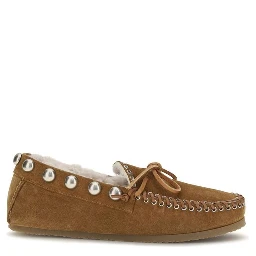 Brown Calf Leather Bos Taurus Slip-On Loafers