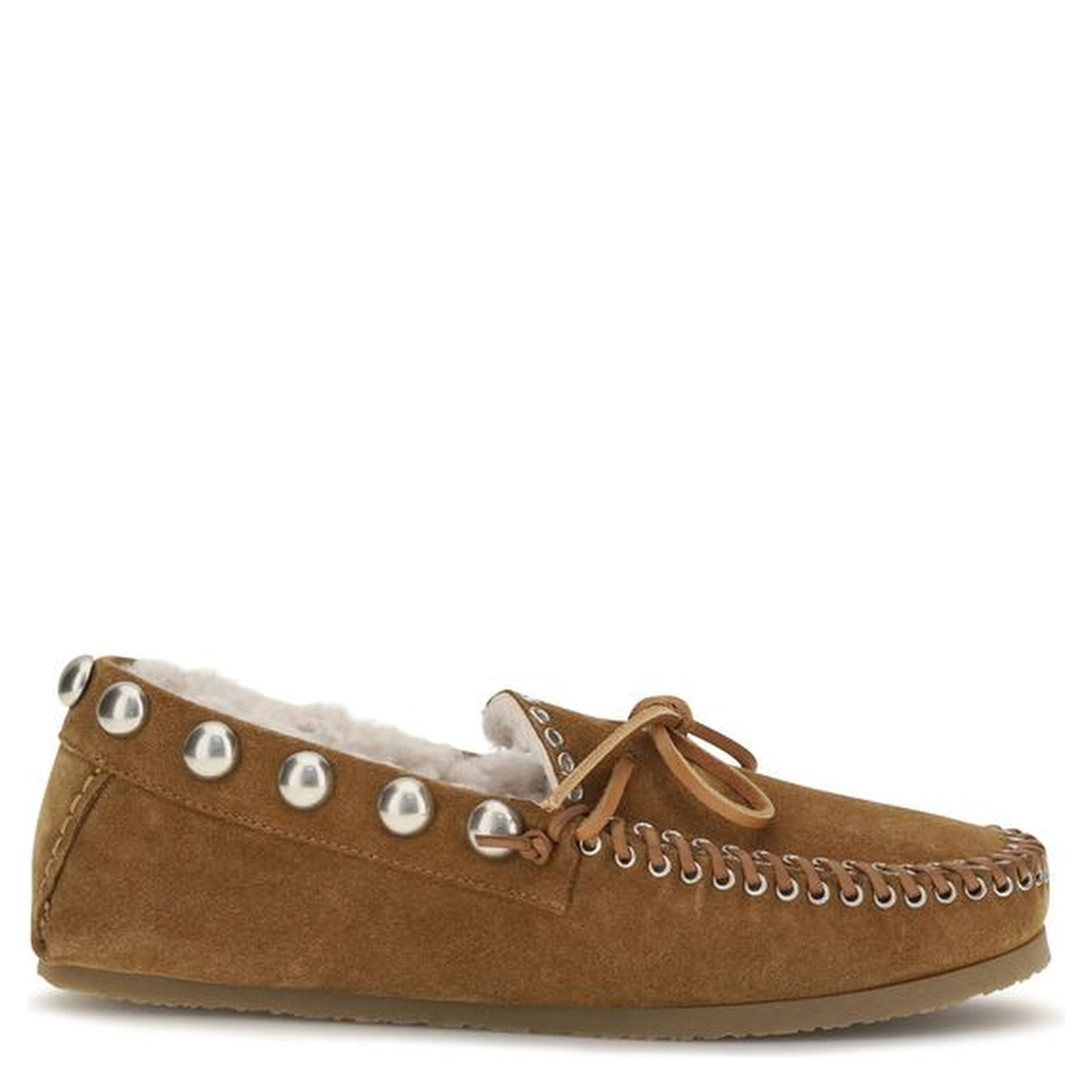 Brown Calf Leather Bos Taurus Slip-On Loafers
