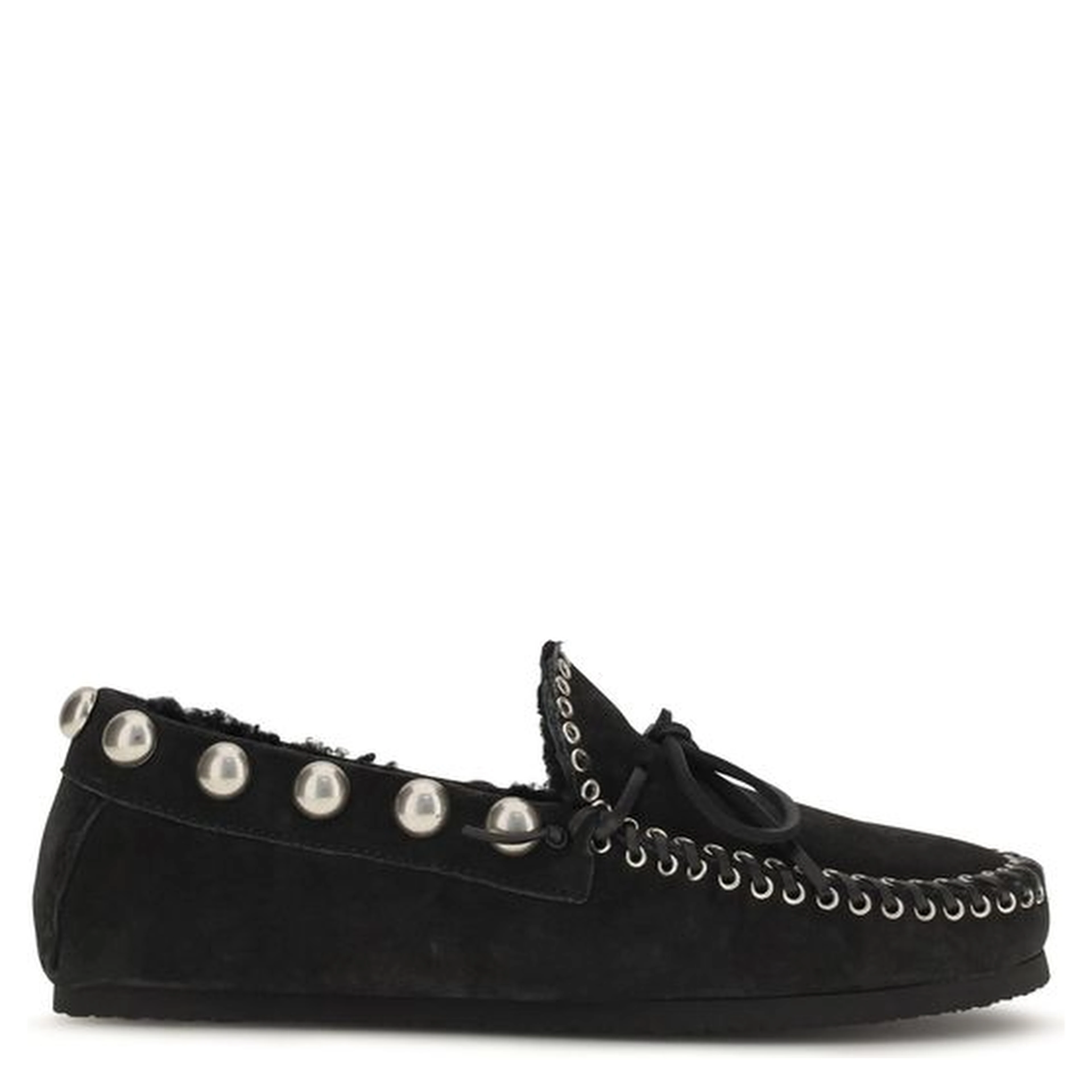Black Calf Leather Bos Taurus Slip-On Loafers