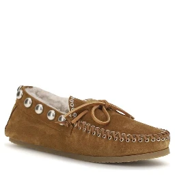 Brown Calf Leather Bos Taurus Slip-On Loafers