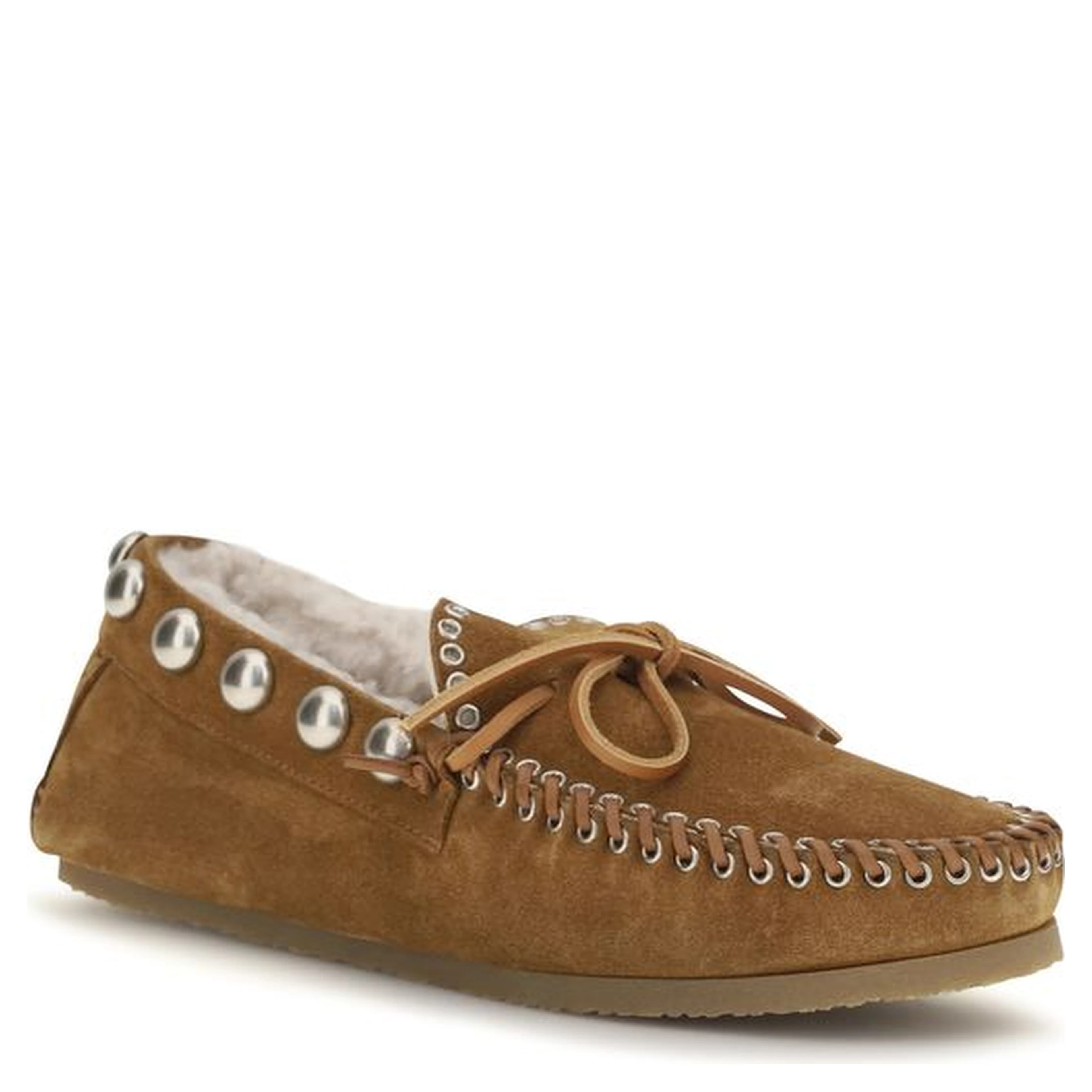 Brown Calf Leather Bos Taurus Slip-On Loafers