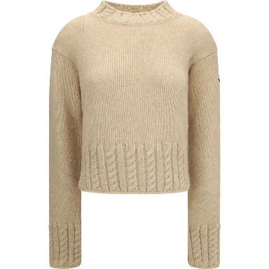 Beige Alpaca Vicugna Pacos Turtleneck