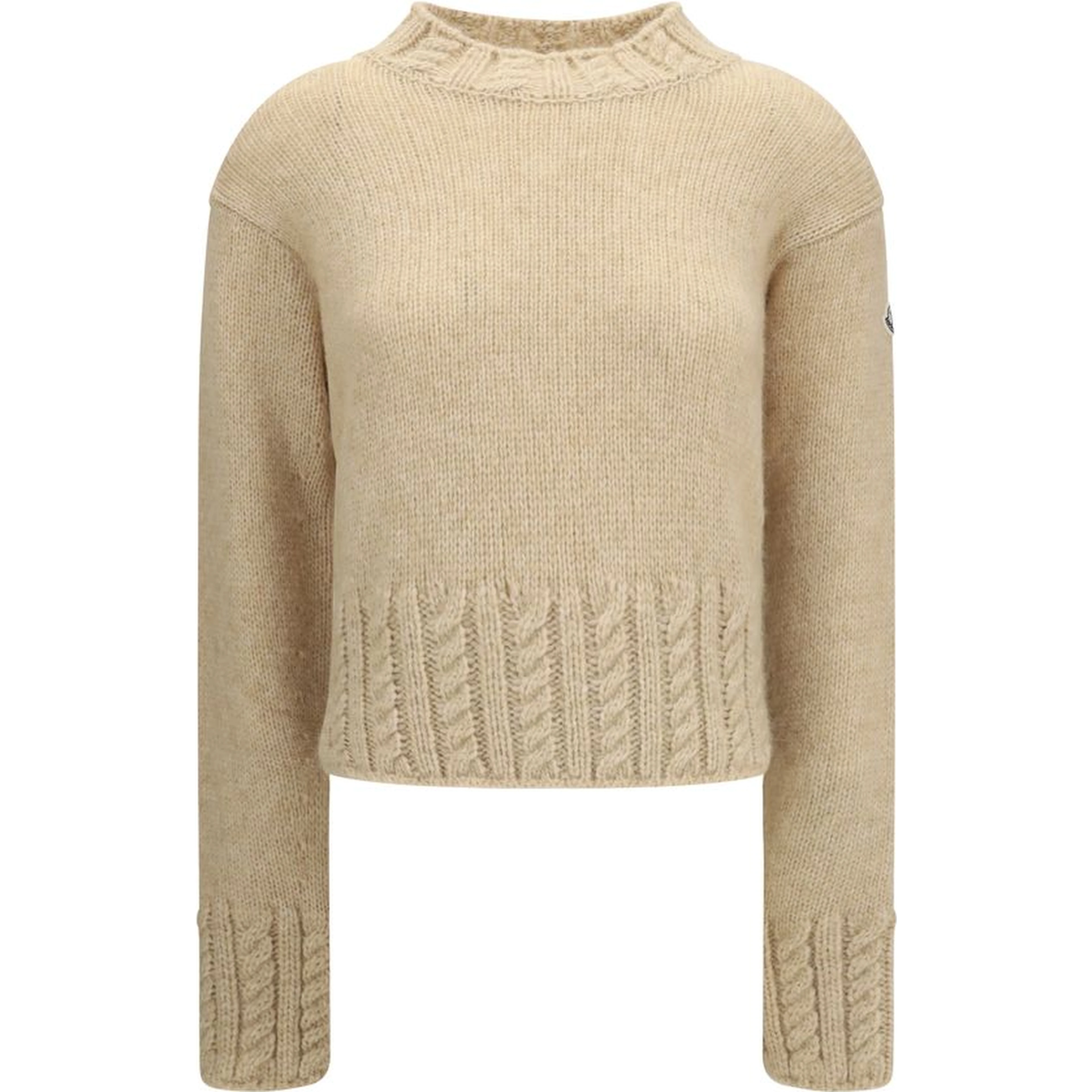 Beige Alpaca Vicugna Pacos Turtleneck
