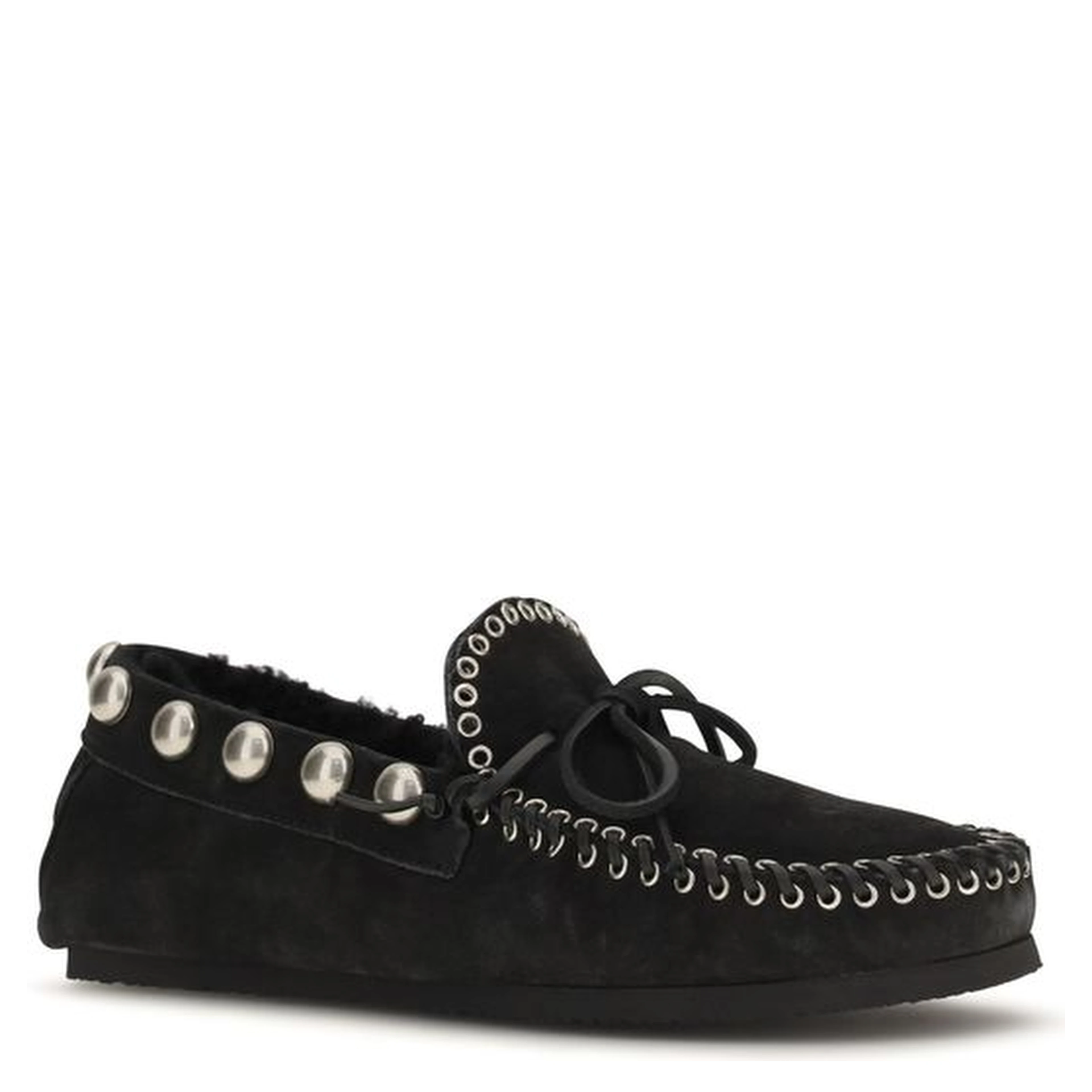 Black Calf Leather Bos Taurus Slip-On Loafers