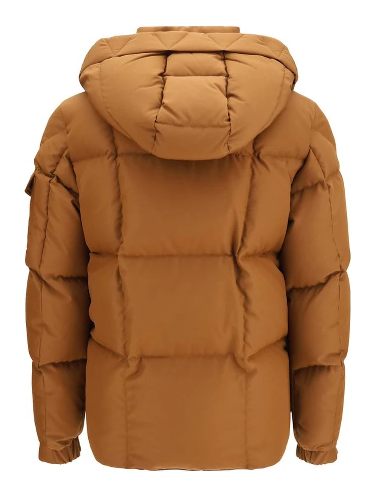 Brown Polyester Full-Length Jacket alternative