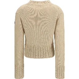 Beige Alpaca Vicugna Pacos Turtleneck