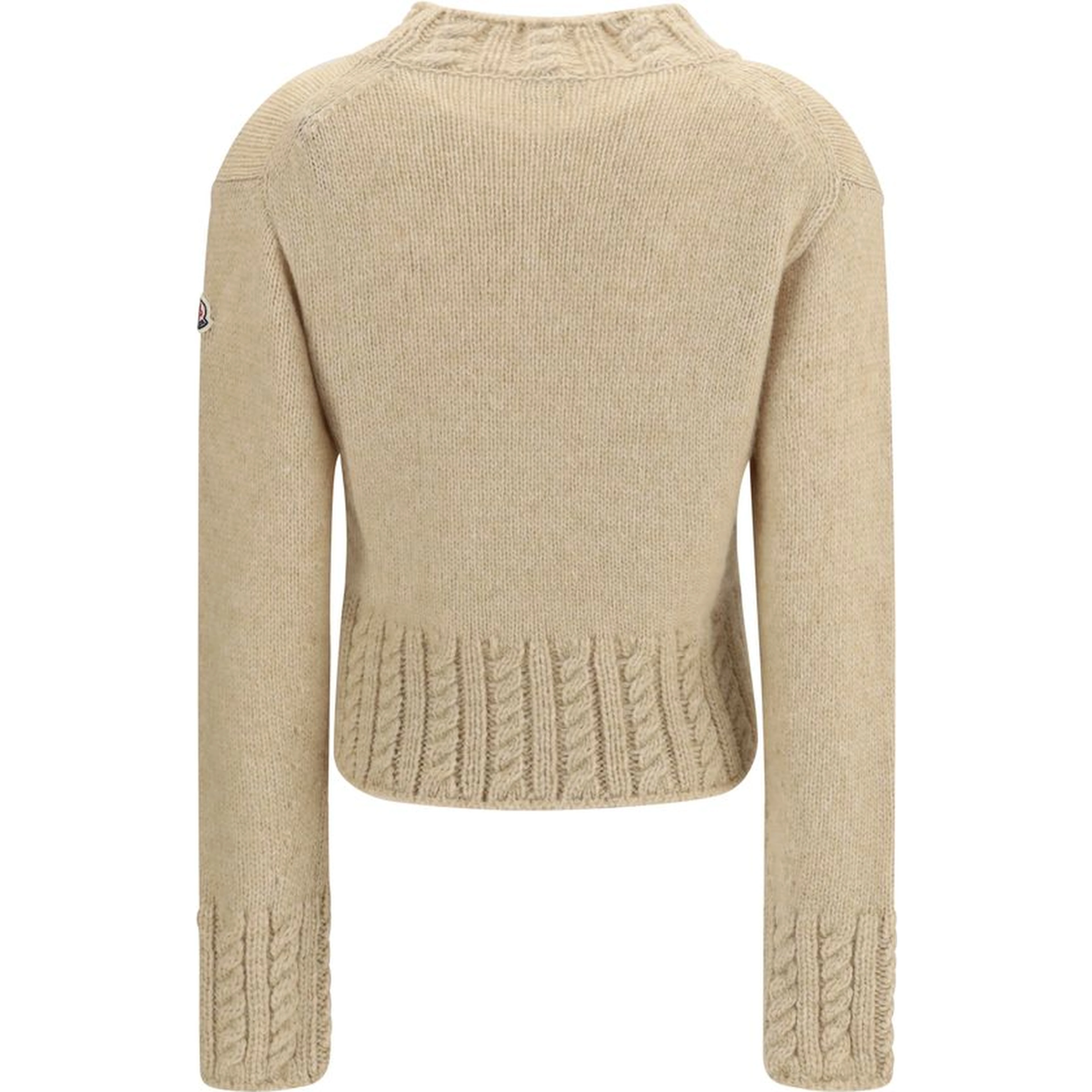 Beige Alpaca Vicugna Pacos Turtleneck