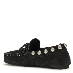 Black Calf Leather Bos Taurus Slip-On Loafers