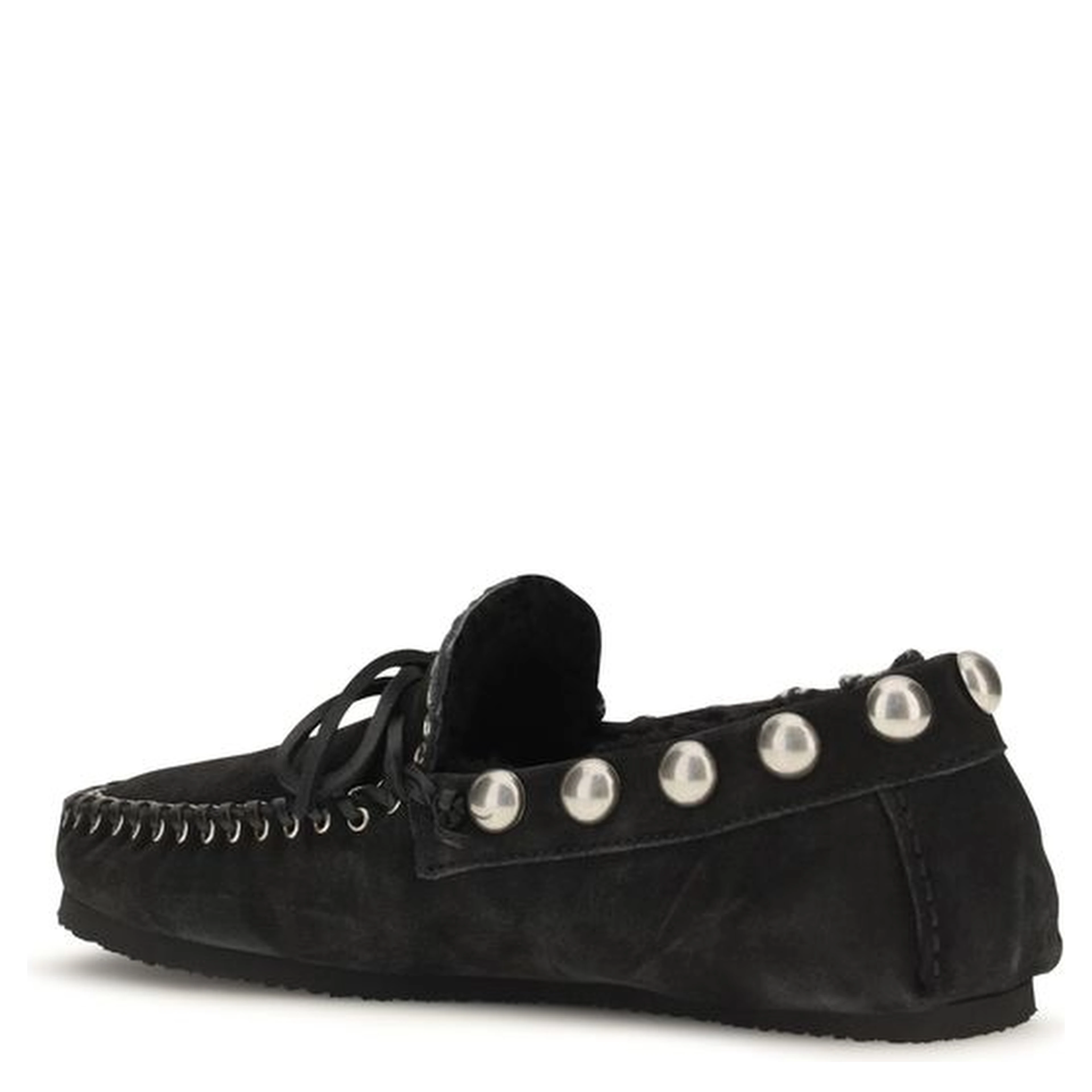 Black Calf Leather Bos Taurus Slip-On Loafers