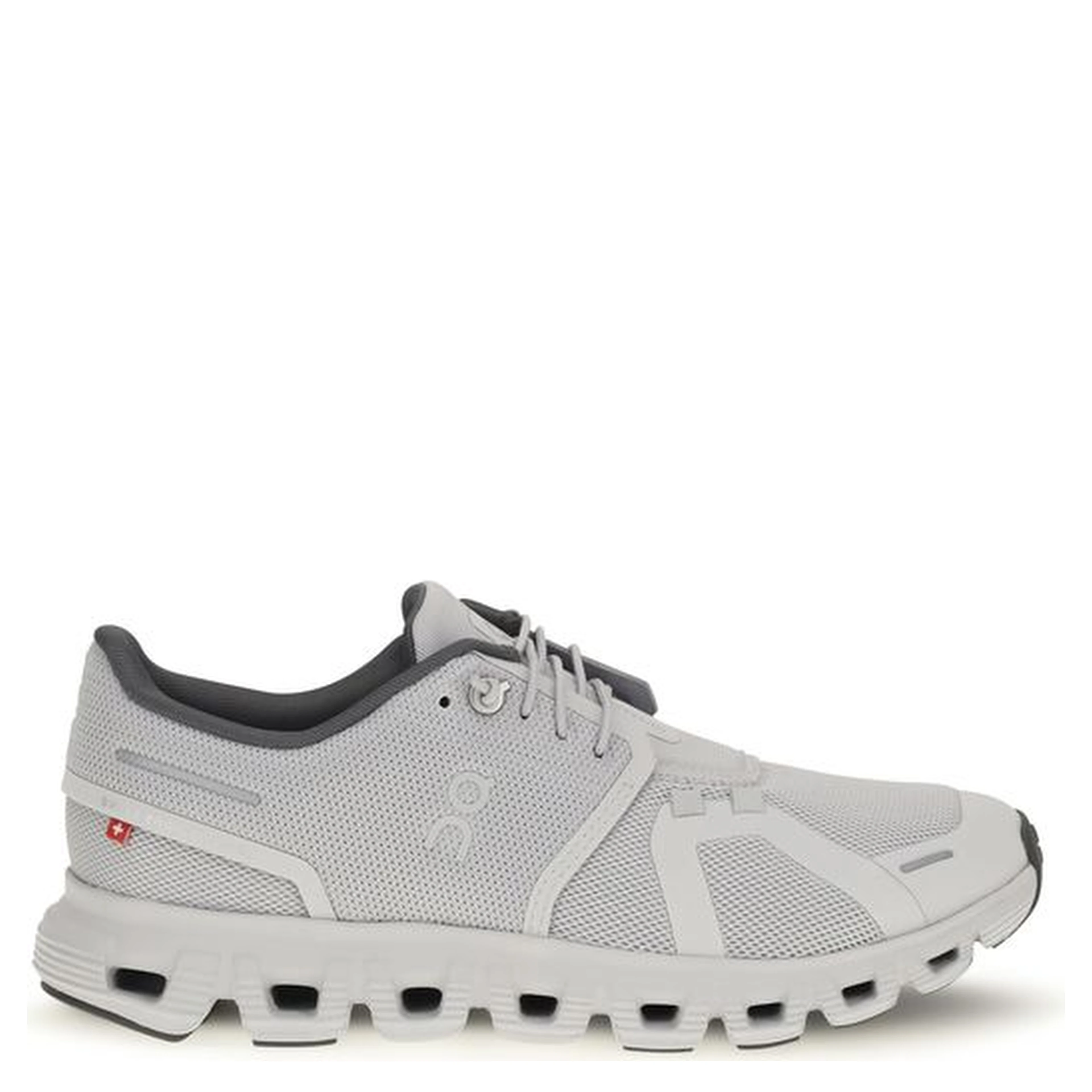 Gray Polyester Athletic Sneakers