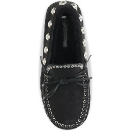 Black Calf Leather Bos Taurus Slip-On Loafers