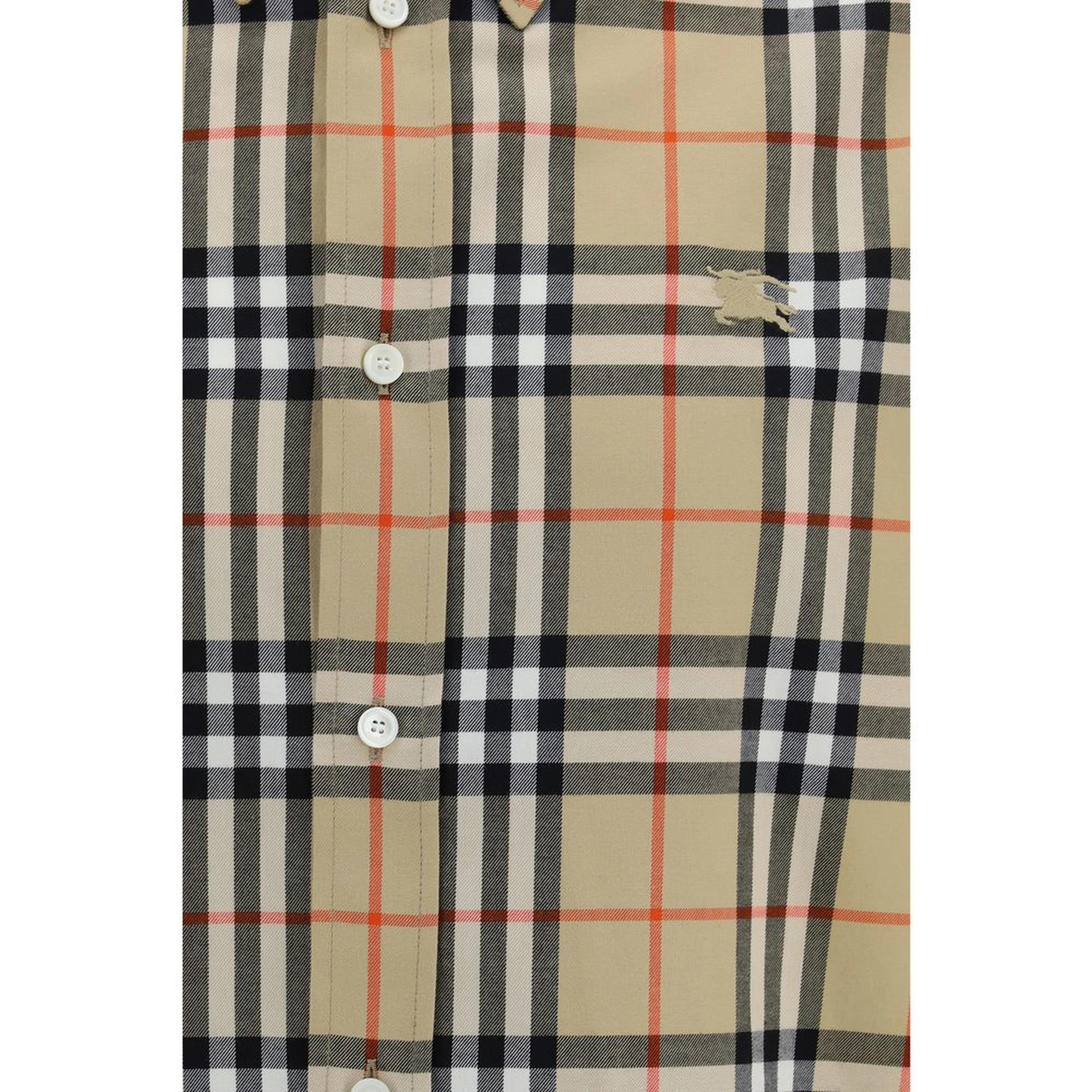 Beige Cotton Pattern Shirt