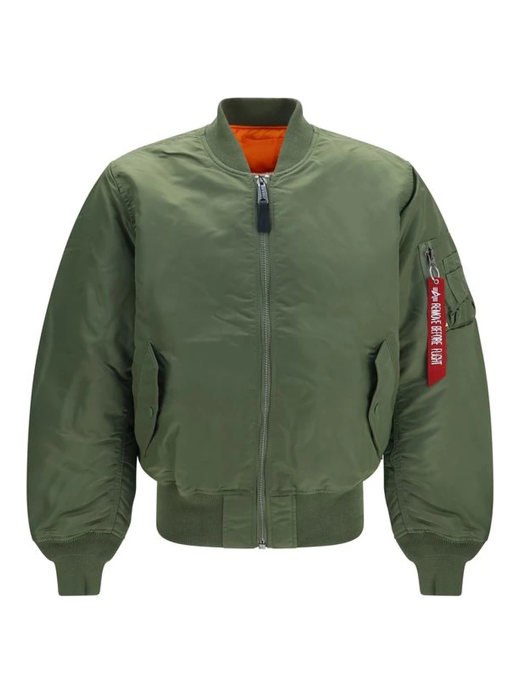 Bicolor Nylon Bomber