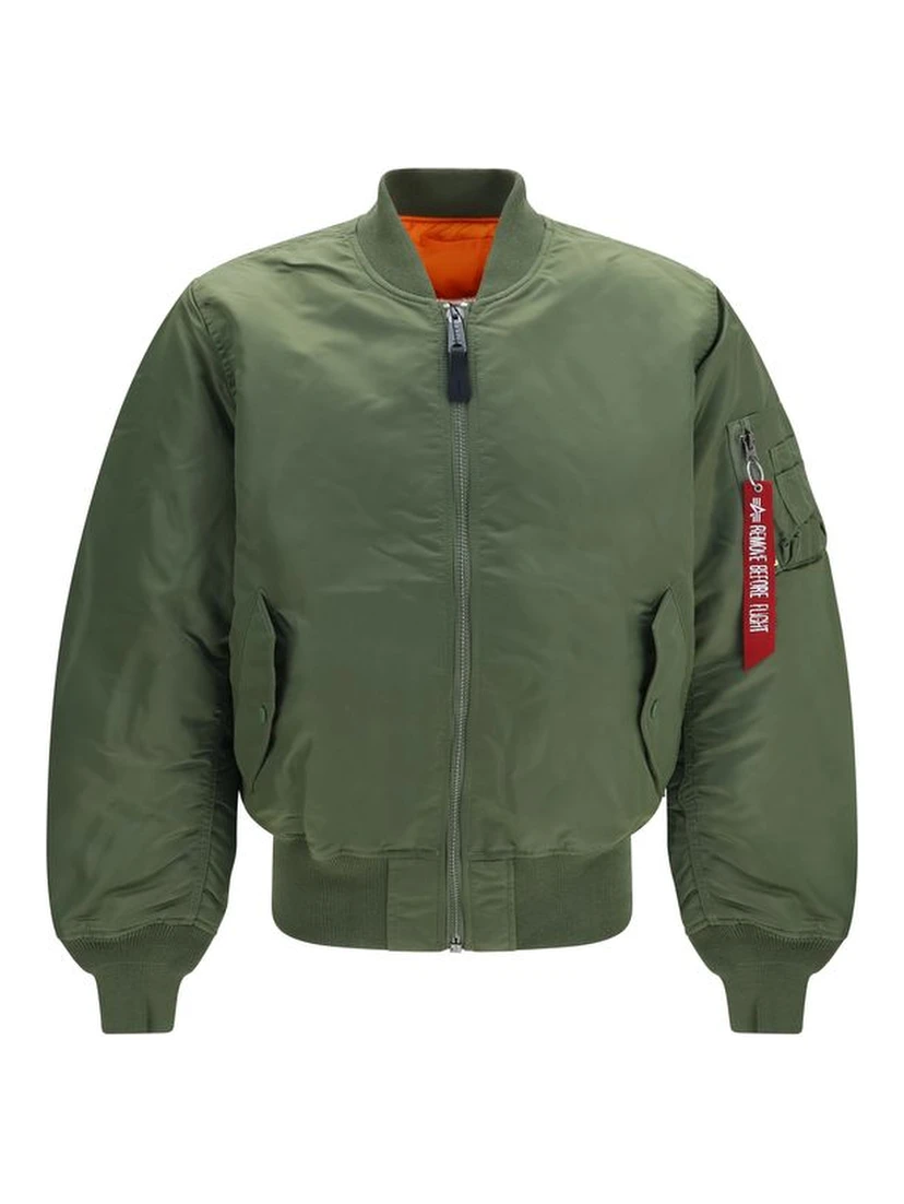 Bicolor Nylon Bomber