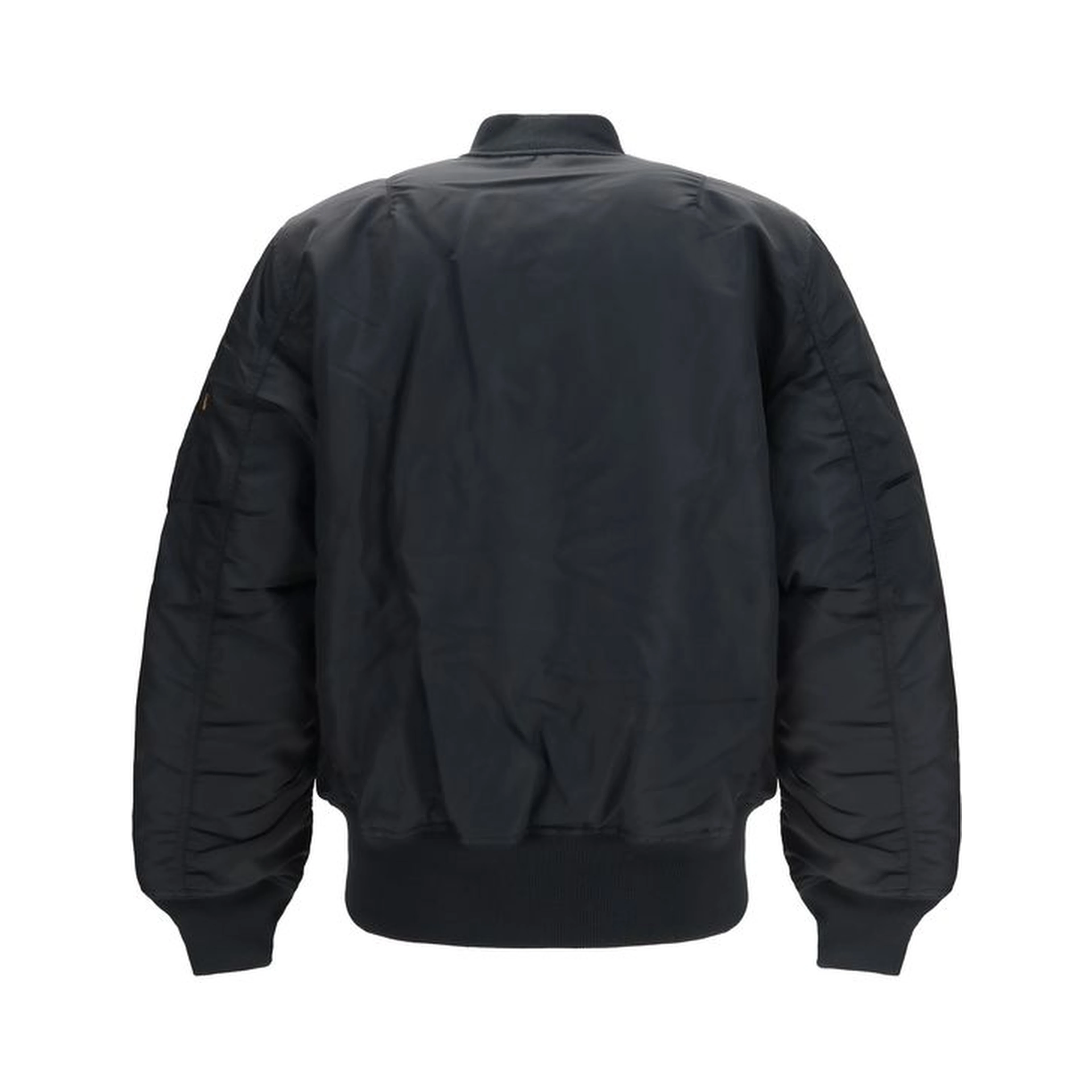 Black Nylon Bomber