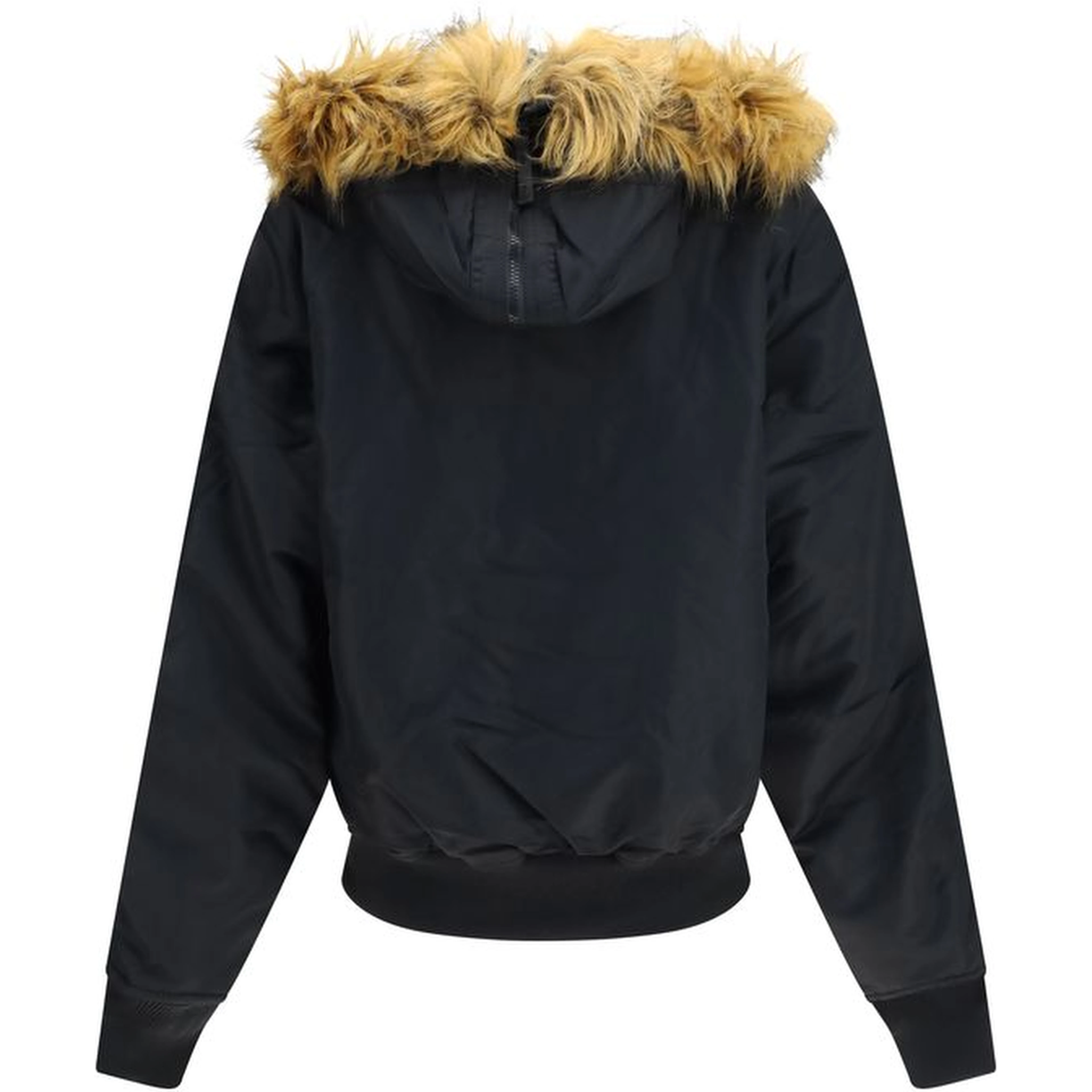 Black Nylon Bomber