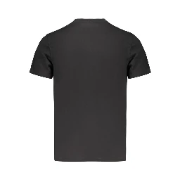Black Cotton Men's T-Shirt
