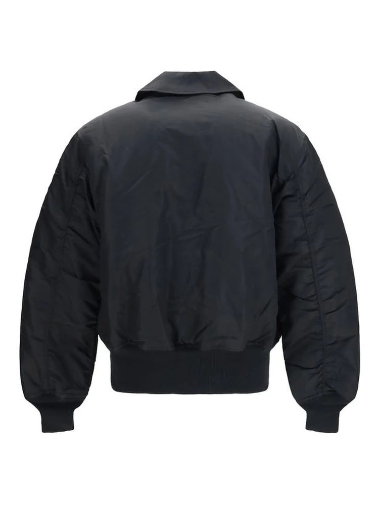 Black Polyester Bomber alternative