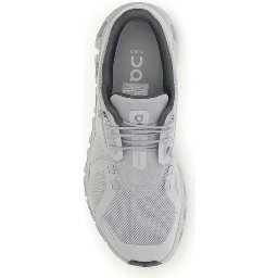 Gray Polyester Athletic Sneakers
